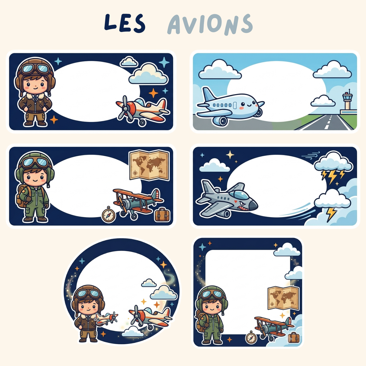 Pack Cahiers Essentiel — 15 étiquettes rentrée à personnaliser