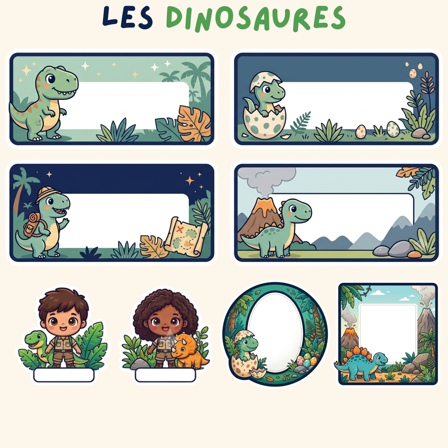 Pack Rentrée Complet — 15 étiquettes + 3 stickers prénom personnalisés