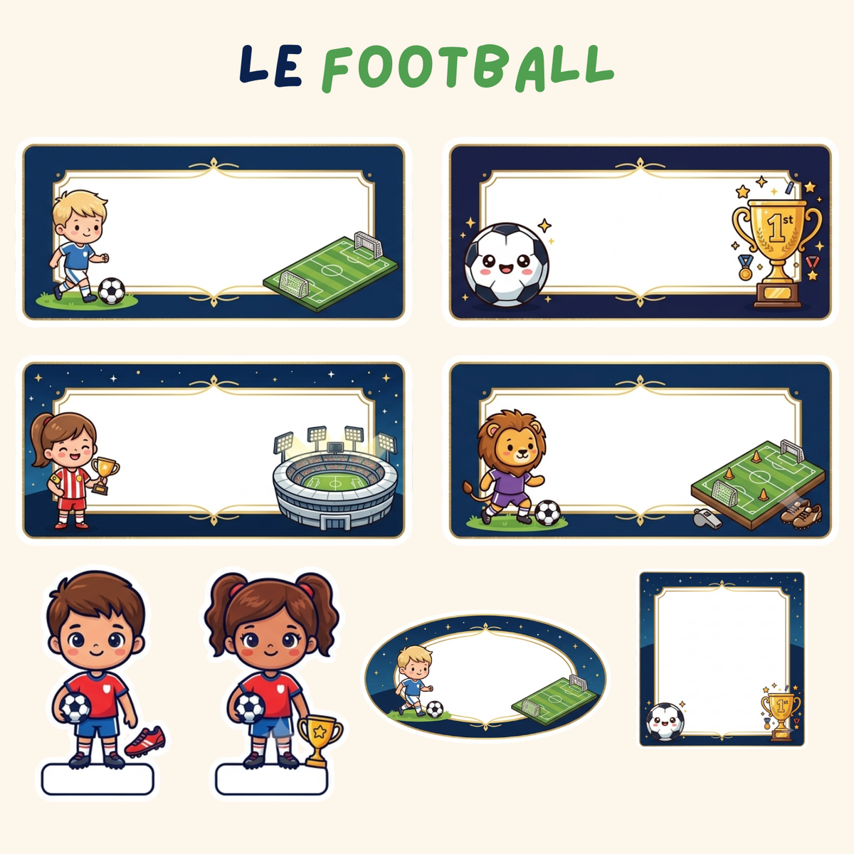 Pack Rentrée Complet — 15 étiquettes + 3 stickers prénom personnalisés