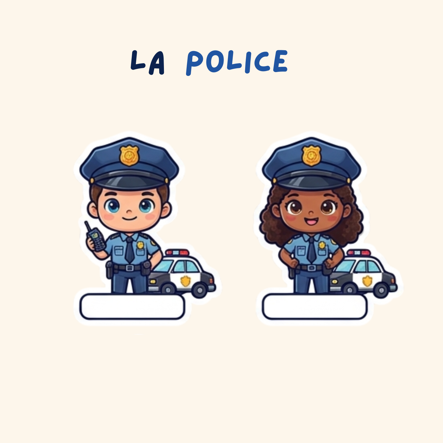 Pack Personnages Prénom — 6 stickers personnalisés pour tes affaires