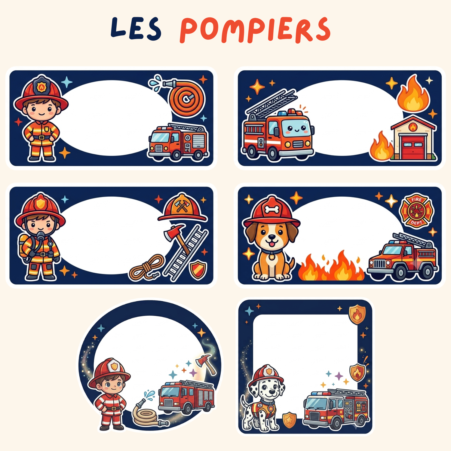 Pack Cahiers Essentiel — 15 étiquettes rentrée à personnaliser
