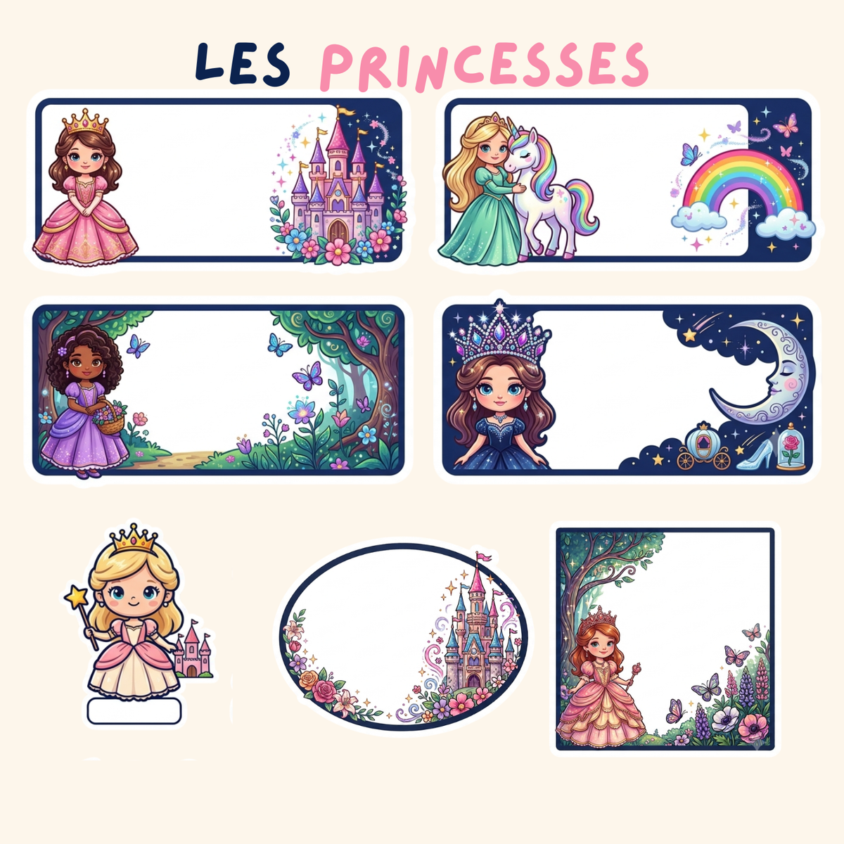 Pack Rentrée Complet — 15 étiquettes + 3 stickers prénom personnalisés